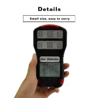 2019 Ny produkt bærbar multi gas detektor 6 I 1, 5in 1 Gasdetektor CO CO2 VOC H2S O2 NH3